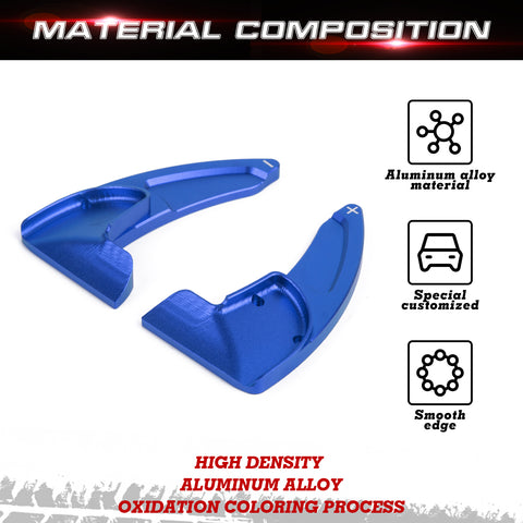 Black Forged ABS Paddle Shifter Extension For Dodge Charger Chrysler 300 2015-21