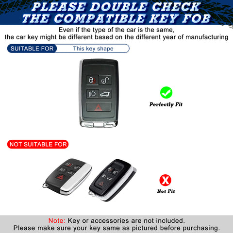 x xotic tech Glossy Black/Red Mix Color Carbon Fiber Texture Hard Plastic Key Fob Cover Case Compatible with Land Rover Range Rover Sport Evoque 2018-up, Defender 2020-up, Discovery 2019-up