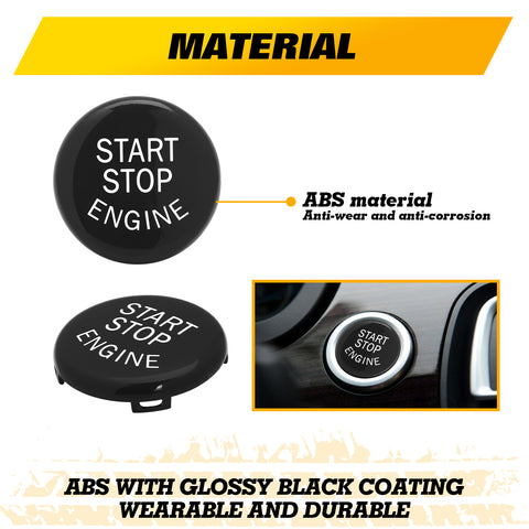 Red Start Stop Engine Button Switch Cover Trim for BMW X1 X3 X5 X6 E70 E71 E72 E90 E91 E92 E93 E60 E83 E84 320 520 525 328i 335i 330i