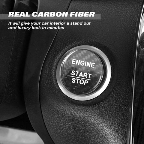 Genuine Carbon Fiber Ignition Start Stop Button Trim For Mercedes B C E S G CL SL ML GL CLA CLS GLA GLC GLK GLE GLS Class W176 W246 W205 X253 X156 C117