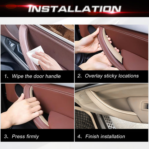 x xotic tech Door Pull Handle Cover Compatible with BMW X5 Series E70/E70 LCI 2008-2013, BMW X6 Series E71/E72 2008-2014, Inner Passenger Right Side Door Handle Protective Cover