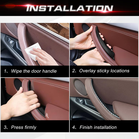 x xotic tech Door Pull Handle Cover Compatible with BMW X5 Series X5 Series F15/F85 2014-2018, BMW X6 Series F16/F86 2015-2018, Inner Passenger Right Side Door Handle Protective Cover