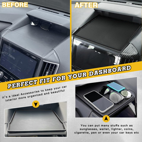 Car Anti-slip Silicone Dashboard Cover Mat For Subaru Forester 2019-2023,Crosstrek Impreza 2018-2023