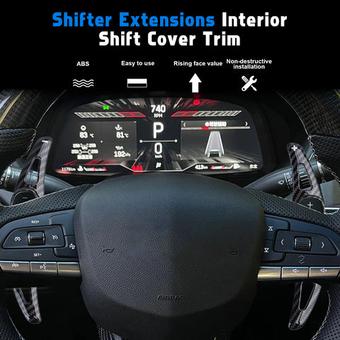 Paddle Shifter Extension Decor Cover Kit For Cadillac XT4 CT4 CT5 XT6 2020-up