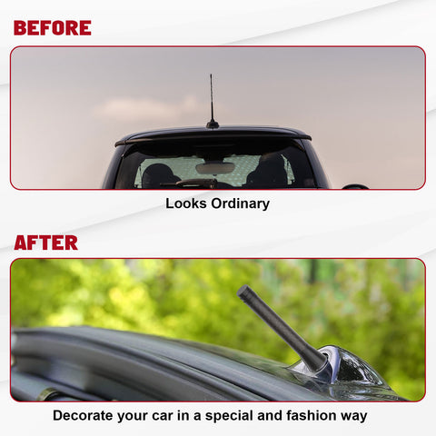 Set Union Jack Antenna w/Chrome Tire Valve Stem Caps Dust Cover For Mini Cooper