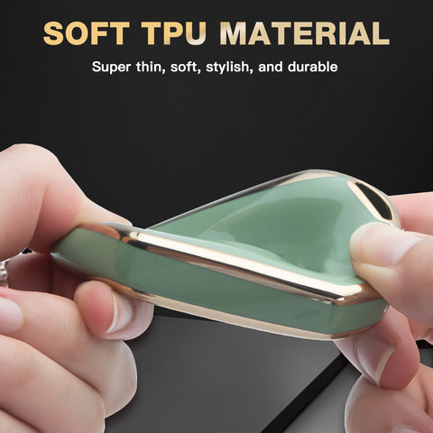 Green TPU Full Seal Remote Control Key Fob Cover For Toyota Camry C-HR 2018-UP