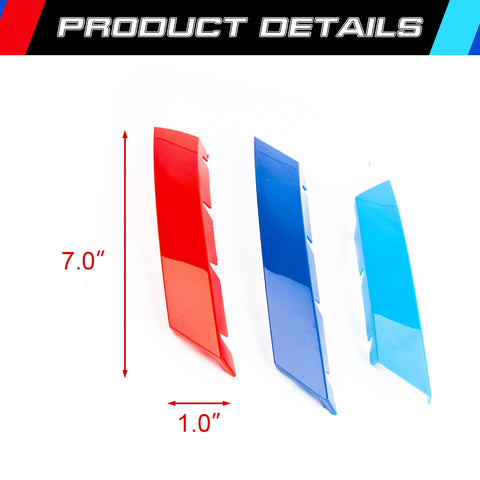 Tri-Colored Front Kidney Grille Insert Trim For BMW 4 Series G22 G23 2021-up