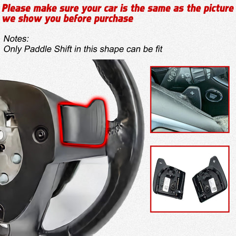 Carbon Fiber Black Paddle Shifter Extension For Ford Fusion Edge Lincoln MKX