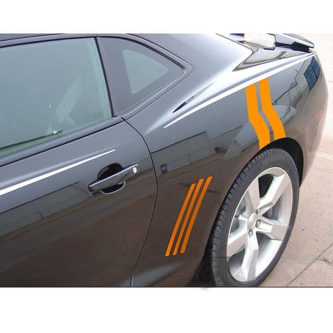Racing Style Side Vent Fender Stripes Decal Cover For Chevrolet Camaro 2010-15