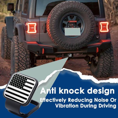 x xotic tech 2 Inch Universal American Flag Tow Hitch Covers, Trailer Hitch Cover Tube Plug Insert, Car Exterior Accessories, Receiver Tube Hitch Plug