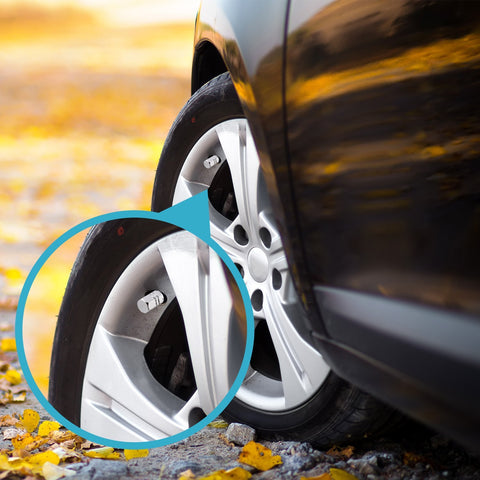 Set JDM Sport Style Tow Hook Ring Decoration+Tire Valve Stem Caps Universal Fit