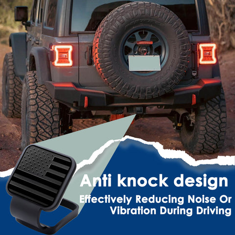 x xotic tech 2 Inch Universal American Flag Tow Hitch Covers, Trailer Hitch Cover Tube Plug Insert, Car Exterior Accessories, Receiver Tube Hitch Plug