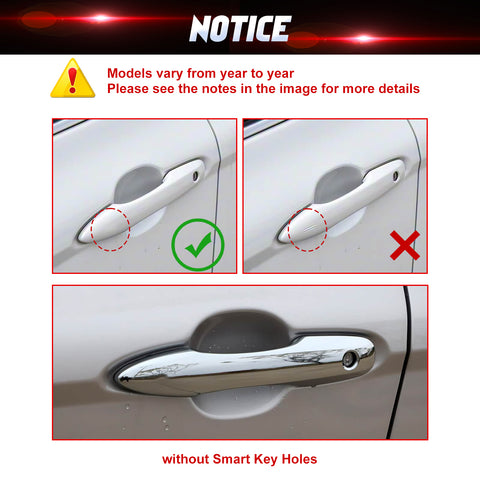 Chrome Exterior Door Handle Bowl Cover Trim Decor Kit For Toyota Camry 2018-2026
