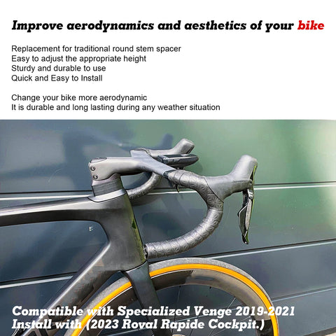 Bicycle Headset Spacer Roval Rapide Headset Stem Spacer Adapter Compatible Specialized Venge Cockpit Handlebar SL8
