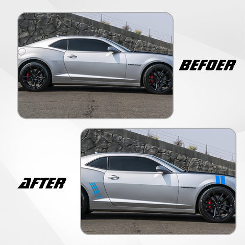Racing Style Side Vent Fender Stripes Decal Cover For Chevrolet Camaro 2010-15