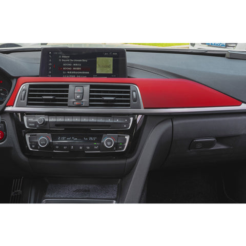 Xotic Tech Dashboard Center Console Stripe Cover Trim,Sporty Red Compatible with BMW F30 F31 F32 F33 F34 F36 3GT 3 4 Series F80 M3
