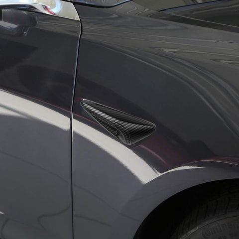 Turn Signal Side Camera Full Protection Cover HW4.0 Compatible with Tesla Model 3 2024/ Model Y 2023.7-2024, 2Pcs Side Marker Indicator Cap Decoration Accessories