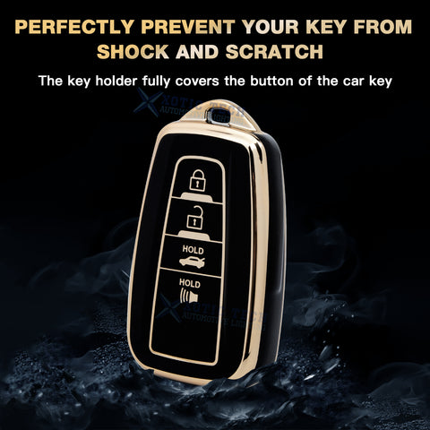 Green TPU Full Seal Remote Control Key Fob Cover For Toyota Camry C-HR 2018-UP