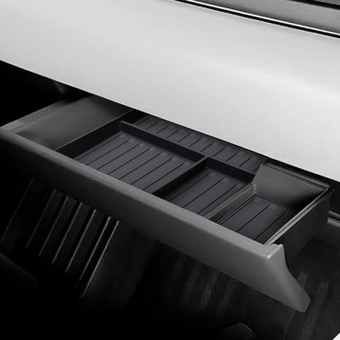 x xotic tech Center Console Organizer Co-pilot Gloves Storage Box Compatible with Tesla Cybertruck 2024 2025, Passenger Side Glove Box Accessories