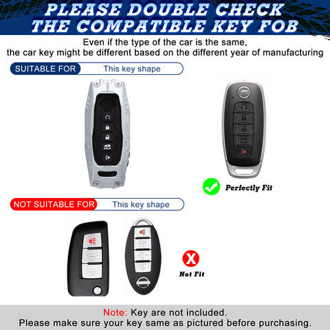 x xotic tech Mech Style Heavy Metal Key Fob Cover Compatible with Nissan Kicks Sentra Versa Rogue Pathfinder 2023 2024 2025, Zinc Alloy Key Case Protector Shell Keychain