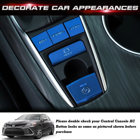 5x Race Red Aluminum Alloy Gear Shift Switch Cover Trim For Toyota Camry 2018-22