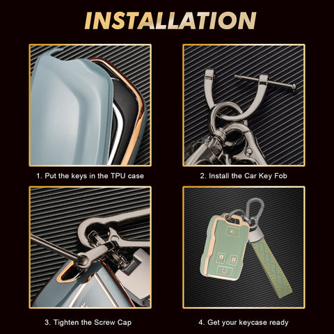 2X White TPU Full Cover Smart Key Fob Cover For Chevy Colorado Silverado Tahoe