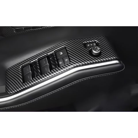 x xotic tech 4Pcs Automobile Door Window Control Panel Cover Door Lock Switch Trim Molding Accessories Compatible with Toyota Highlander 2020-up North American Version