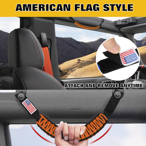 4pcs/Set Roll Bar Grab Handles Accessories For Ford Bronco 2/4 doors 2021-2025