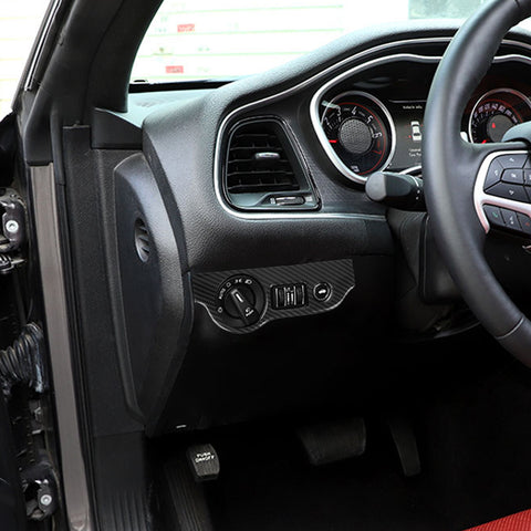 Headlight Switch Button Panel Cover Trim for Challenger 2015-up Charger 2010-up