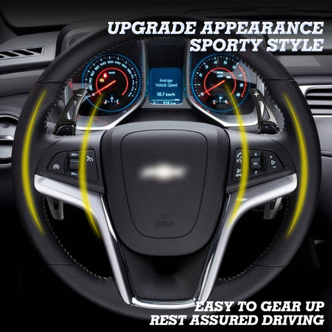 For Chevy Camaro 2012-2015 Black Steering Wheel Paddle Shifter Extension Covers