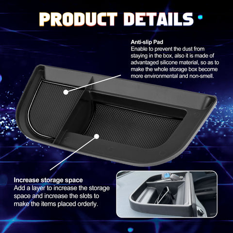 Center Console Dashboard Touch Screen Storage Container For Ford Maverick 2022-2024