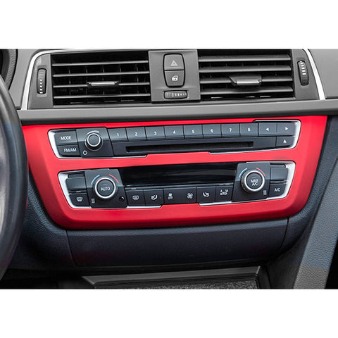 Red Center Console Stripe IDrive Button Gear Panel Cover For BMW 3 Series 12-18