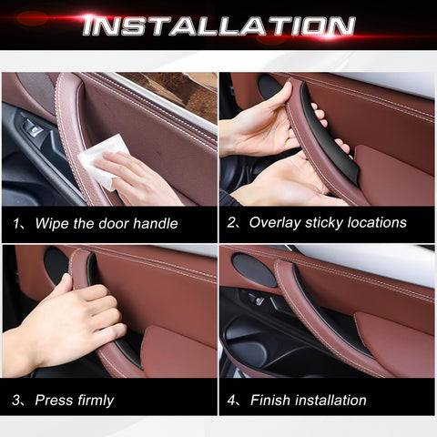 x xotic tech Door Pull Handle Cover Compatible with BMW X5 Series E70/E70 LCI 2008-2013, BMW X6 Series E71/E72 2008-2014, Inner Passenger Right Side Door Handle Protective Cover