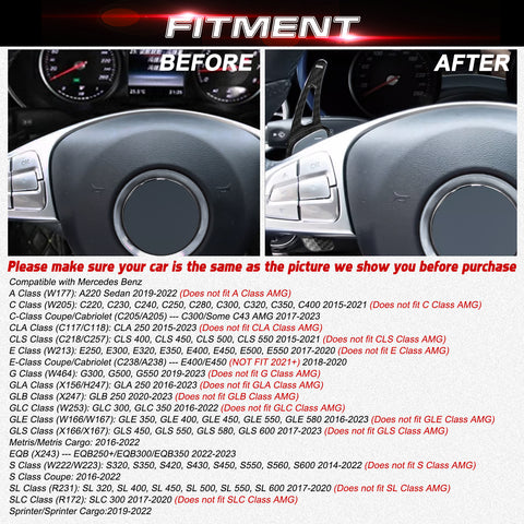 Paddle Shifter Extension For Mercedes Benz C E S GLA GLC Class