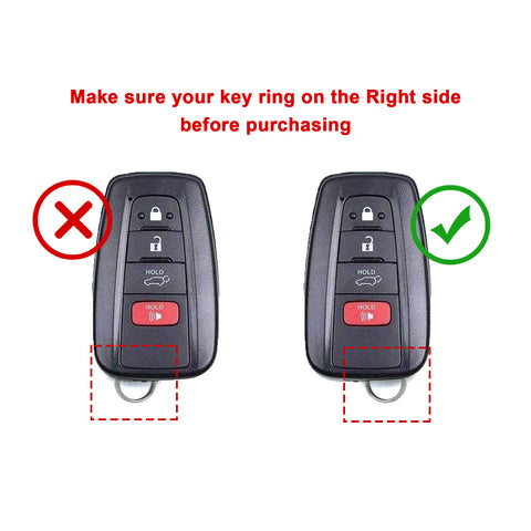 Carbon Fiber Pattern Soft TPU Key Fob Remote Case Cover for Toyota Camry Corolla GT 86 RAV4 Prius Avalon C-HR 2015-2020