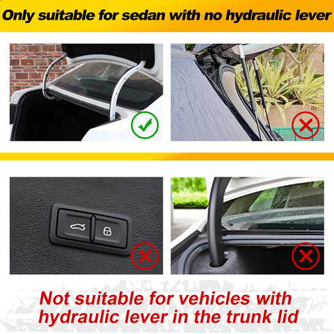 Flexible Adjustable Automatic Open Car Trunk Tail Boot Lid Lifting Spring Device Vehicle Auto Part Metal Silver Red 6''-9'' Fit Cars Without Hydraulic Rod Lifting Device