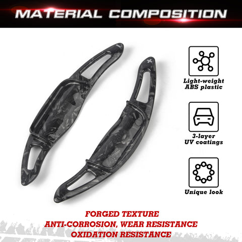 Forged Pattern Steering Wheel Paddle Shifter Extension For Toyota Camry 2018-up