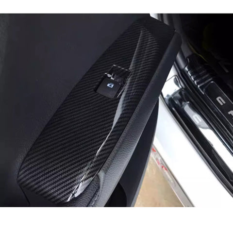 4pcs/Set Window Lift Switch Panel Molding Trim Fit Toyota Camry XV70 2018-2025