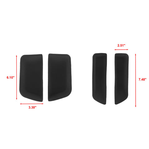 Door Storage Box Tray Organizer Compatible with Porsche Macan S/T/GTS/Turbo 2015-up Interior Car Door Side Handle Insert Pocket Holder Glove Pallet Accessories (4 Packs w/Anti-slip pads)