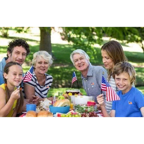 Silver American Flag Waving Lapel Pins, Patriotic US Flag Pins for National Day