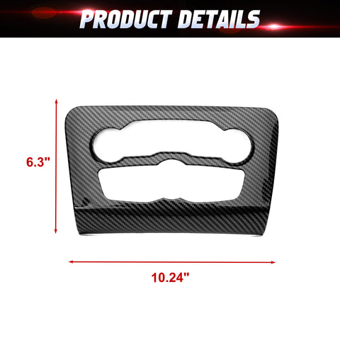 Carbon Look Air Conditioner Switch Panel Cover Trim for Dodge Charger 2015-25