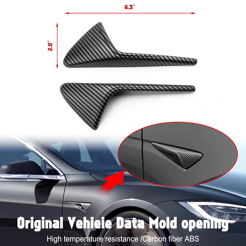 for Tesla Model 3 X S Autopilot Side Marker Turn Signal Cover Trim ABS, Turn Signal Indicator Side Marker Camera Cap Cover