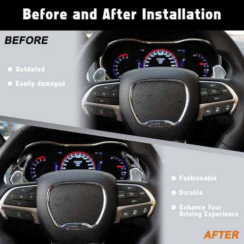 Paddle Shifter Extension Cover For Dodge Challenger Charger Durango SRT/Hellcat
