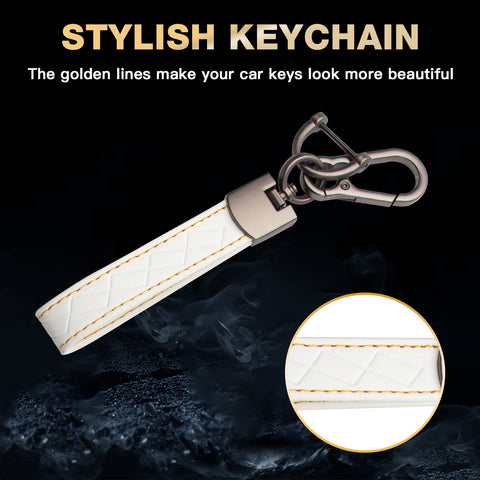 2X White TPU Full Protect Smart Key Fob Cover For Ford Fusion F-150 Raptor Edge