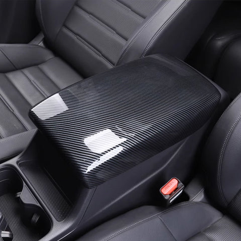 x xotic tech Center Console Armrest Box Panel Cover Protector, Carbon Fiber ABS, Compatible with Honda CR-V CRV 2023-up Interior Accessories