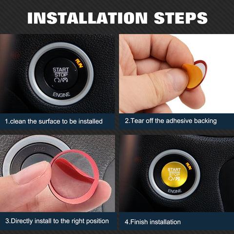 Alloy Engine Start Stop Push Button Cover For Dodge Charger Challenger 2010-2022