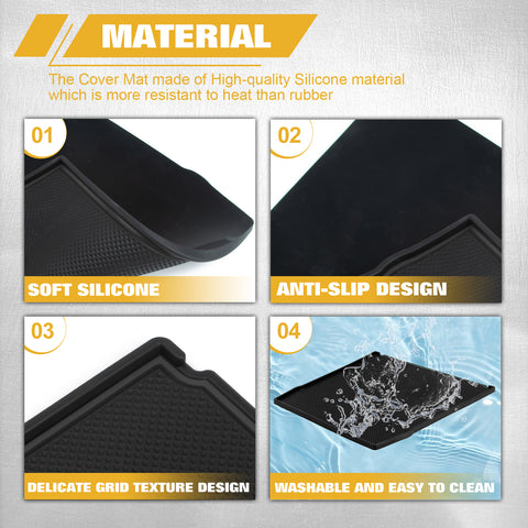 Car Anti-slip Silicone Dashboard Cover Mat For Subaru Forester 2019-2023,Crosstrek Impreza 2018-2023