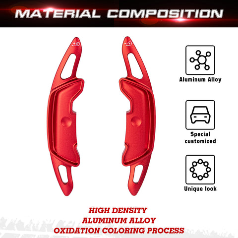 Red Aluminum Paddle Shifter Extension For Hyundai Ioniq 5 N Ioniq 6 N 2024-up