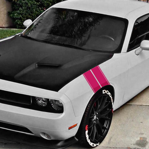 x xotic tech Fender Stripes Hash Marks KK Vinyl Decal Universal for Car Truck Sticker Racing Stripe 11"x23"