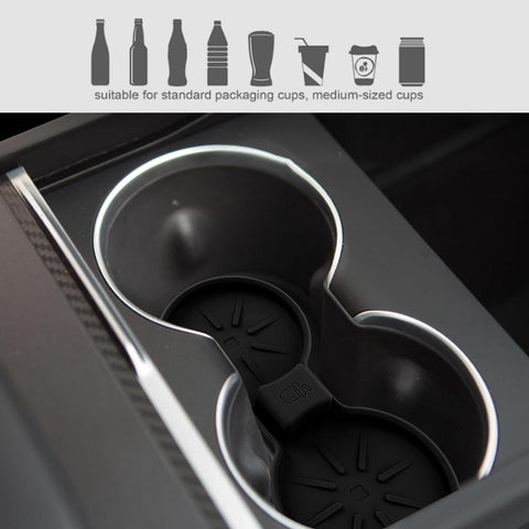 Center Console Cup Coasters Anti-Slip Cup Holder Accessories For Tesla Model 3/Y